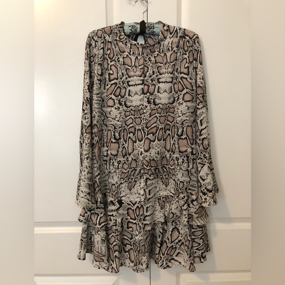 MNG suit snakeprint dress size small/4